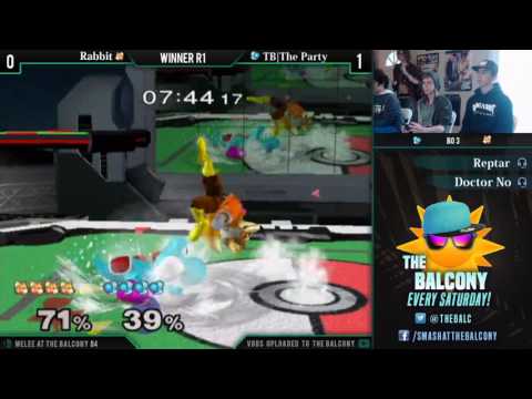 Melee @ the Balcony 84 - Winners R2 ft. TB|The Party (Yoshi) VS Rabbit (Fox)