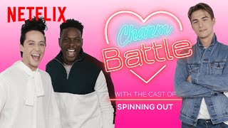 Spinning Out Cast Pick Up Line Battle | Netflix video