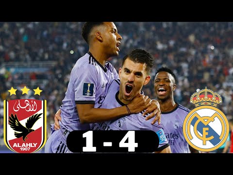 Al Ahly vs Real Madrid  1 4 Highlight & All Goals | FIFA Club World Cup Semi-Finals
