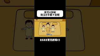 【育児の誤解】夜泣き卒業≠安眠　#育児あるある  #赤ちゃん  #夜泣き  #ショートアニメ #育児 #コントアニメ　#shorts