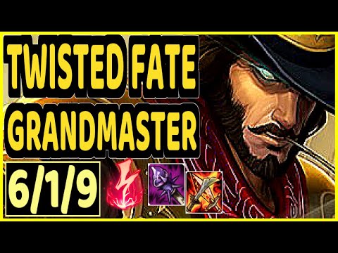 TALLY (TWISTED FATE) - 6/1/9 KDA MID GAMEPLAY - OC Ranked GRANDMASTER