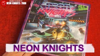 Neon Knights Board Game Box Opening - 1st Copy