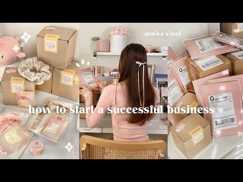 , title : 'how to start a SUCCESSFUL small business🖇️🧸: the ULTIMATE guide for 2024, my stationery shop journey'