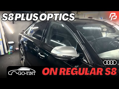 Audi S8 D4 Blacked Out by GoTint! | S8 Plus Optics Retrofit Wrap on regular S8!