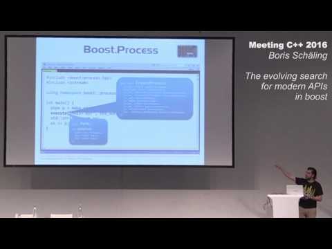 The evolving search for modern APIs in Boost - Boris Schäling - Meeting C++ 2016
