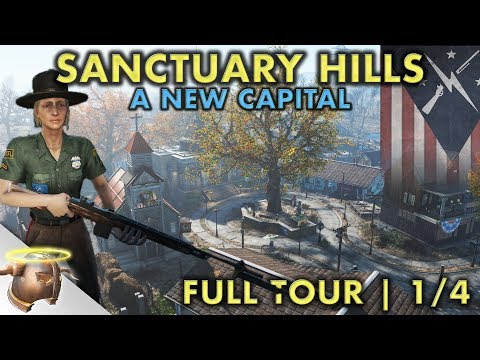 THE CAPITAL OF SANCTUARY HILLS | Part 1 - Huge, realistic Fallout 4 settlement and lore | RangerDave Video