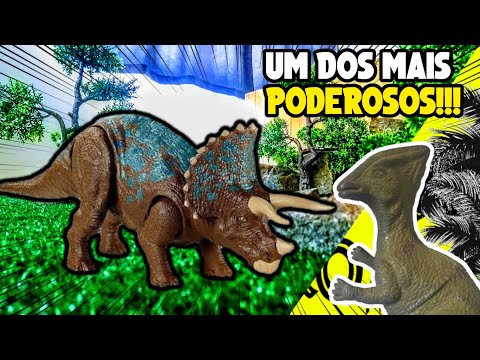 Triceratops, o GRANDE inimigo do TIRANOSSAURO REX no DINO MUNDO, O Vale Encantado Dos Dinossauros!