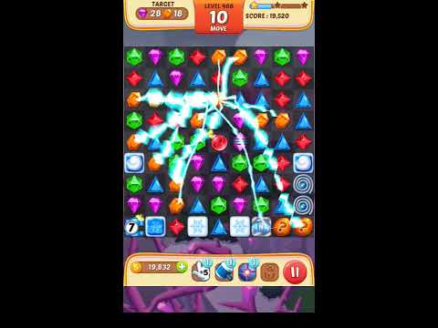 Jewel Match King Level 466 - Walkthrough ( No Booster )