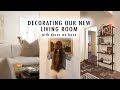 DECORATING Our New LIVING ROOM *With Decor We Already Have* | XO, MaCenna