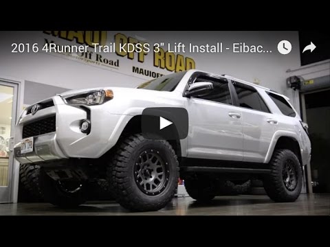 2016 4Runner Trail KDSS 3" Lift Install - Eibach, SPC, BFG KM2, ProComp Vertigo Wheels