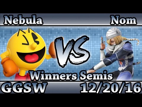 GGSW 12 - Nebula (Pac-Man) Vs. GG|Nom (Sheik) Smash Wii U Winners Semis - Smash 4