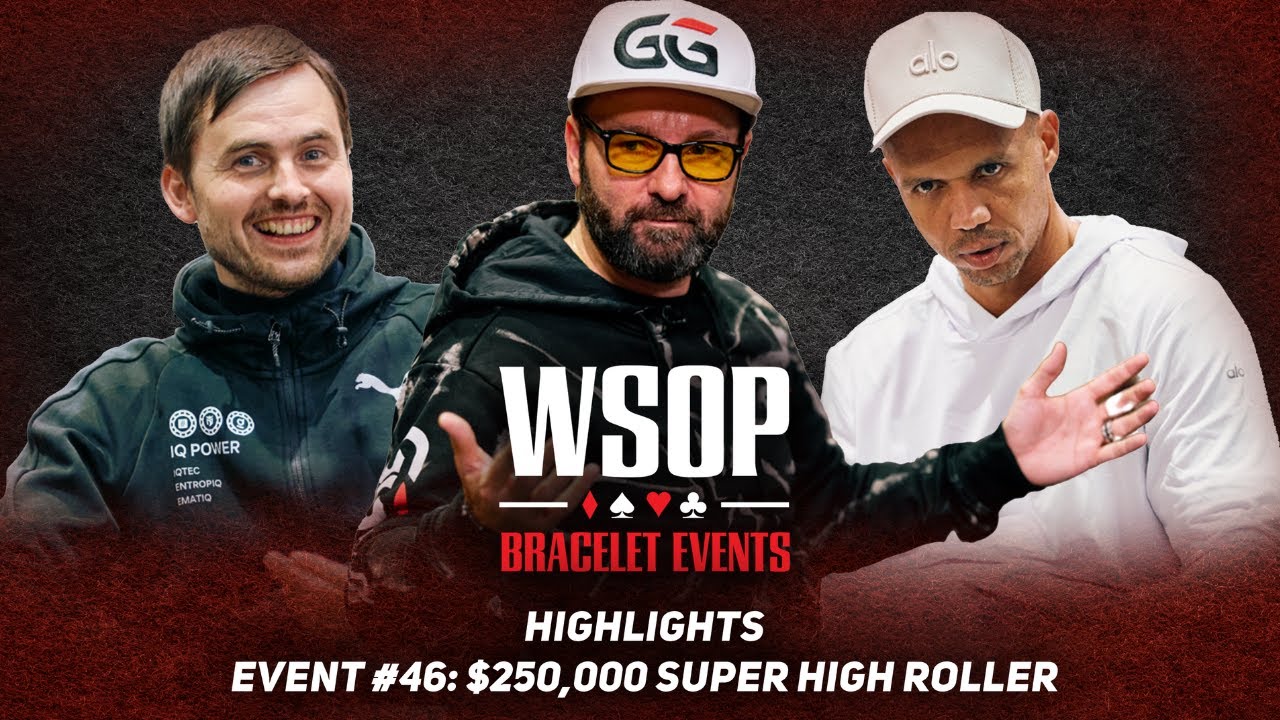 Daniel Negreanu, Phil Ivey & Martin Kabrhel at WSOP $250K Super High Roller!