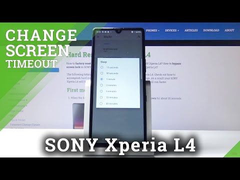 How to Change Screen Timeout in SONY Xperia L4 – Blackout Time