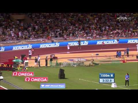 Genzebe DIBABA 1500m  ¡Nuevo Récord Mundial!   350 07 DL Monaco