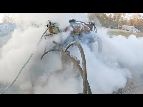 Runaway V8 Two Stroke Detroit Diesel Vs. Water Hose