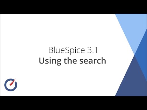 BlueSpice 3.1 - Search functionality