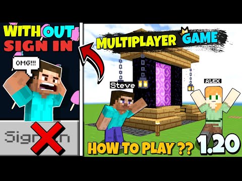 Insane Minecraft Pe 1.20 Multilayer! Play with Friends Without Signing In 😱
