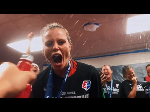 CHAMPIONS! Rachel Daly postgame lockroom speech