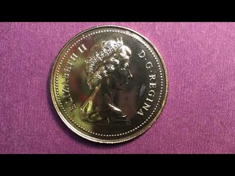 Canada 1977 Year Coins Set - One Cent to One Dollar Coins - QEII 2nd Portrait D.G. Regina
