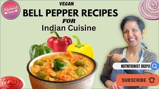 Easy bell pepper recipe Indian style | Weight Loss Vegetarian & Gluten-free Meals