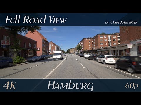 Hamburg, Germany: Horn, Hamm - Horner Landstraße, Hammer Landstraße - 4K (UHD/2160p/60p) Video