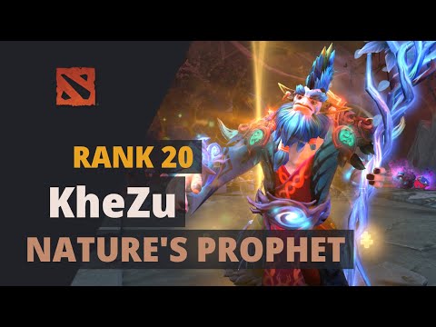 KheZu (Rank 20) plays Nature's Prophet Dota 2 Full Game