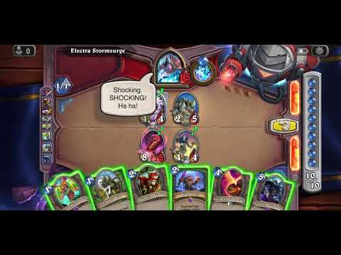 Hearthstone Puzzle Lab Lethal Electra Stormsurge Selective Stampede 5/6