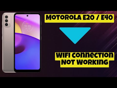 Wifi connection Not Working || Wifi connection not showing problem Motorola E20 / E40