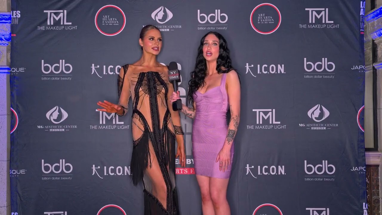 Model Nikita Reyes at ArtHeartsFashion LAFW