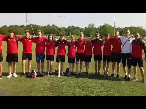 Amfora Cup 2019 Hymn Polski na otwarcie turnieju. APN Olimp U15