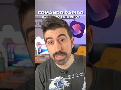 Convertire FOTO in PDF su iPhone con un click! Comando Rapido