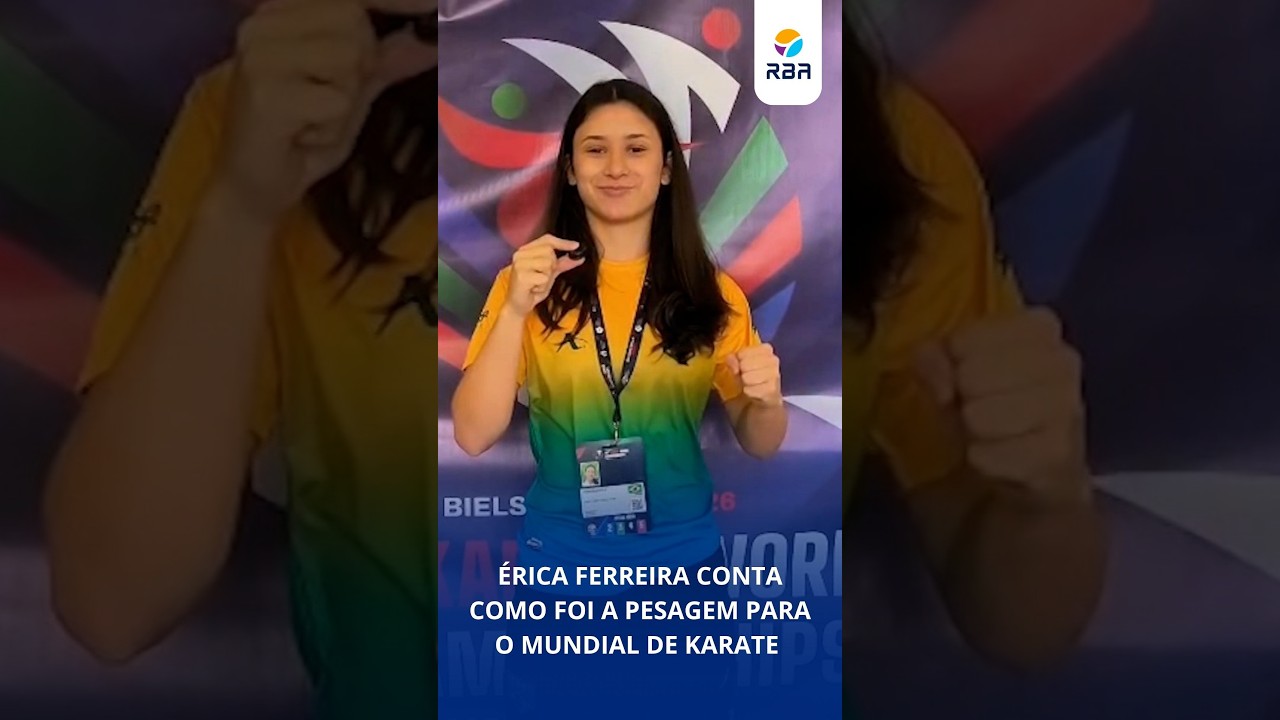 Érica Ferreira conta como foi a pesagem para o Mundial de Karate