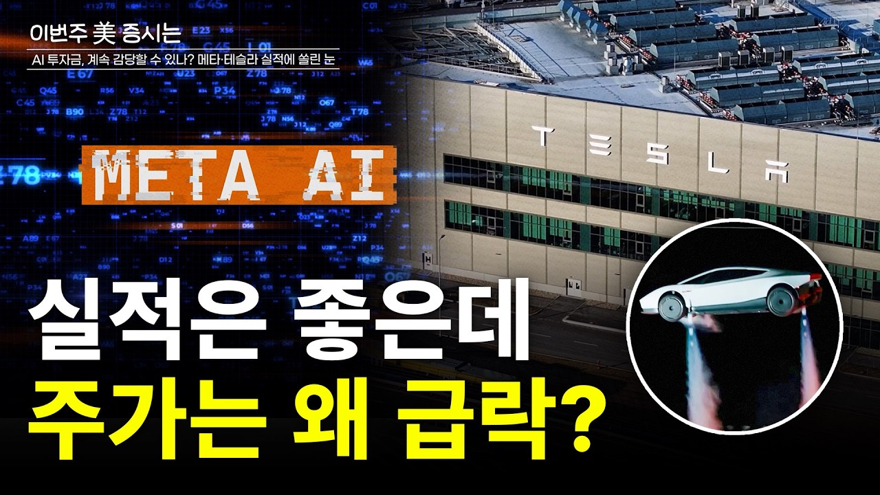  AI 투자금 우려에 기술주 급락…메타·테슬라 실적에서 볼 3가지[이번주 美 증시는]