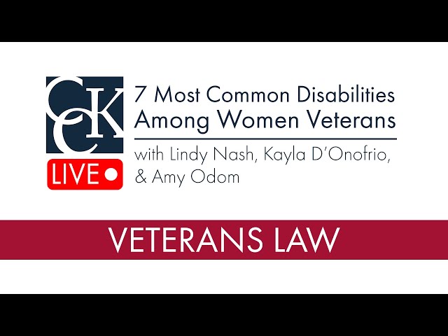 7 Most Common Disabilities Among Women Veterans