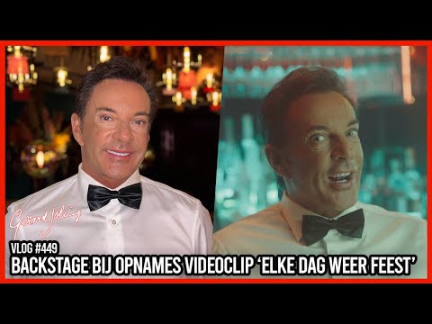 BACKSTAGE BIJ OPNAMES VIDEOCLIP 'ELKE DAG WEER FEEST' - GERARD JOLING - VLOG #449