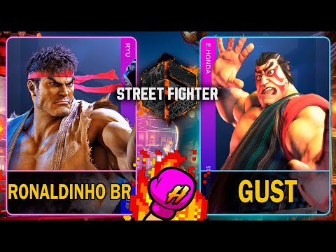SF6 Ronaldinho BR (RYU) VS Gust (E.HONDA)🥊Street Fighter 6🥊スト6🥊4K 60ᶠᵖˢ