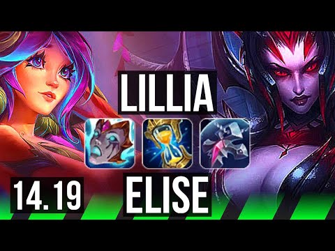 LILLIA vs ELISE (JGL) | 8/2/12, 700+ games | EUW Grandmaster | 14.19