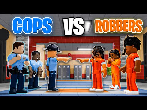 COPS VS ROBBERS In Roblox Fight in A School