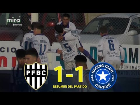 PUAN F. CLUB vs RACING CLUB - Resumen (1-1) - Fecha 14 torneo Apertura LIGA REGIONAL de FUTBOL