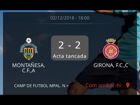 Montañesa vs Girona