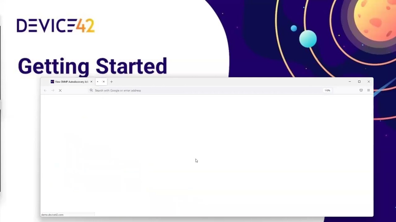 Step 8: Creating an SNMP Discovery job