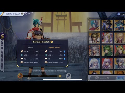 como subir tu Pabellon de aspectos en saint seiya awakening