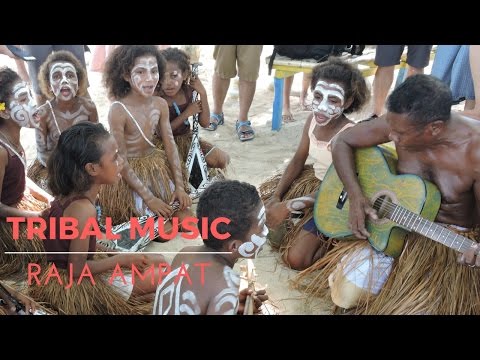 Tribal Music from Arborek, Raja Ampat in East Indonesia
