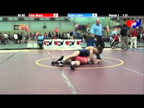 Tyler Mann vs. Taylor Lujan at 2013 FILA Cadet Nationals - FS
