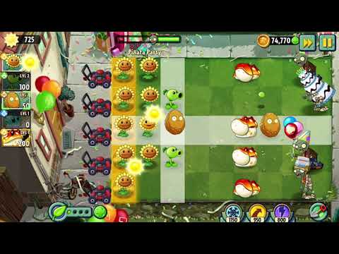 Plants vs Zombies 2 gameplay - Birthday Piñata Party - 5/5/2021