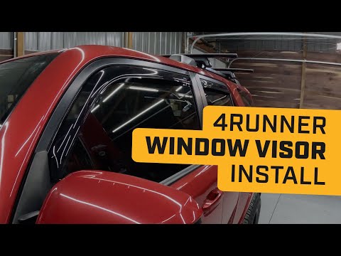 5thGen 4Runner Window Visor Install