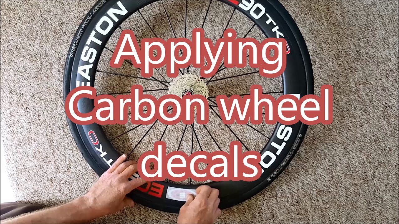 Applying Carbon wheel Decals