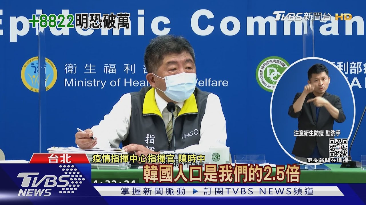 本土+8822「新北破3千」 陳時中:4/28確診就破萬