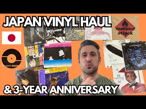 Japan Vinyl Record Haul & 3-Year Anniversary Tease (HOLY GRAIL VINYL RECORDS)