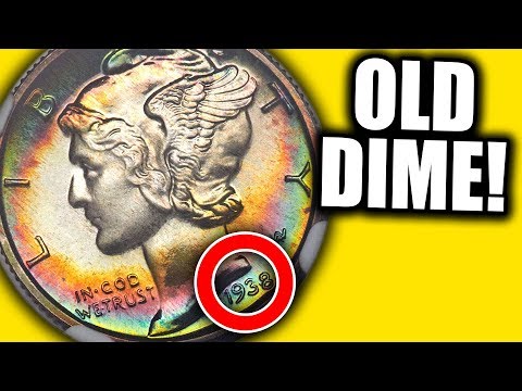 OLD MERCURY DIMES WORTH MONEY!!! VALUABLE 1938 SILVER DIME COINS